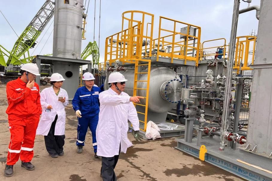 锚定“安全、高质量、高效”涠洲5-3油田开发项目早日投产目标